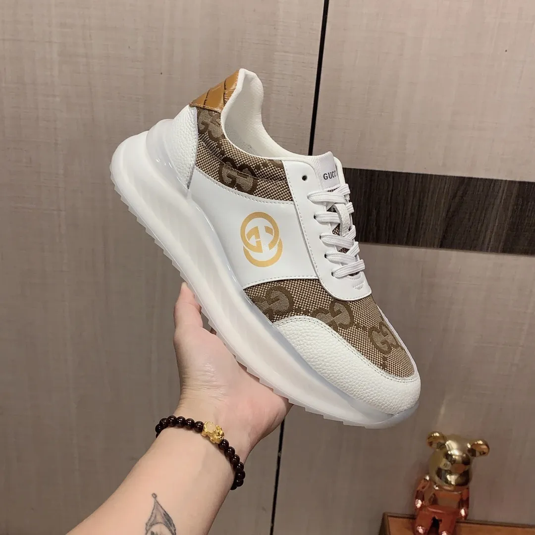 Men's men's shoes💰460💰💰🎩🎩[Lightning][Lightning] "Gucci*" The latest and most popular casual sports shoes, top brand [seduce] luxury~purchase, top~quality. [Strong] The upper is made of imported breathable cowhide with material ➕ breathable sheepskin feet (•) and fine workmanship. The original stylish and stylish soft rubber wear-resistant and non-slip outsole is light and comfortable on the feet. The real thing looks better when taken in real life. 413: code: 38-44, can be customized 45